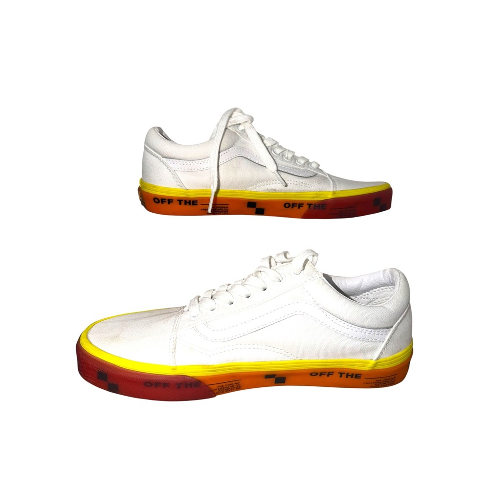 Vans Old Skool Off The Wall Logos White Gradient Sneakers Men's 8.5 Women's 10 - Picture 2 of 11
